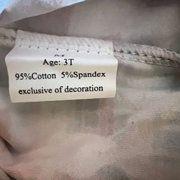 Christmas Toddler Girls Outfit Set Green Ruffle Dress & Printed Pants Kids - Picture 3 of 9